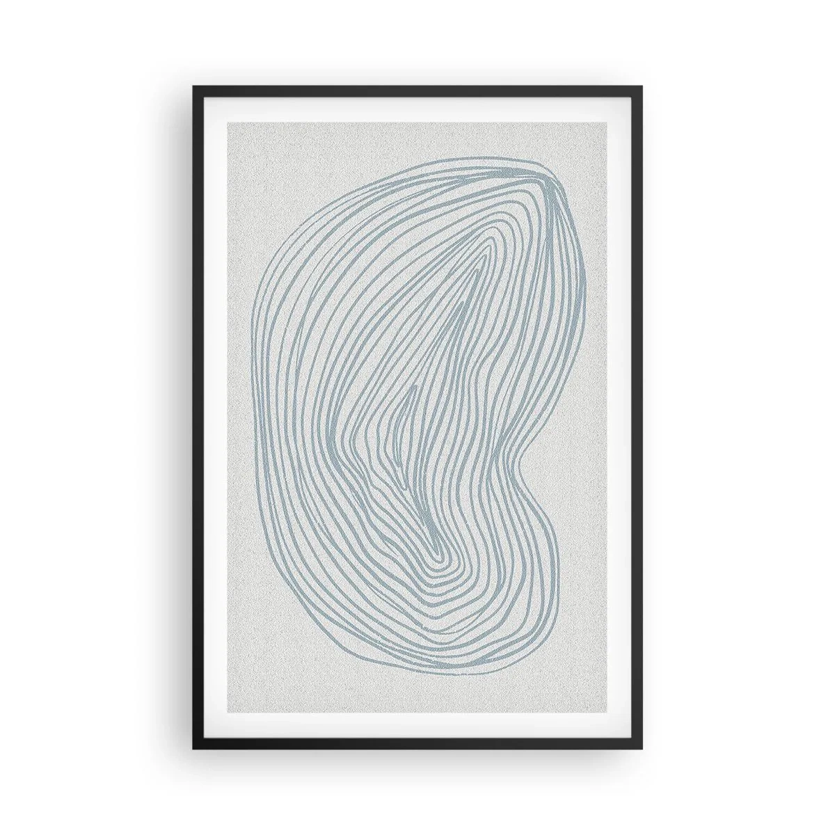 Póster en marco negro - Sonrisa de una gota - 61x91 cm