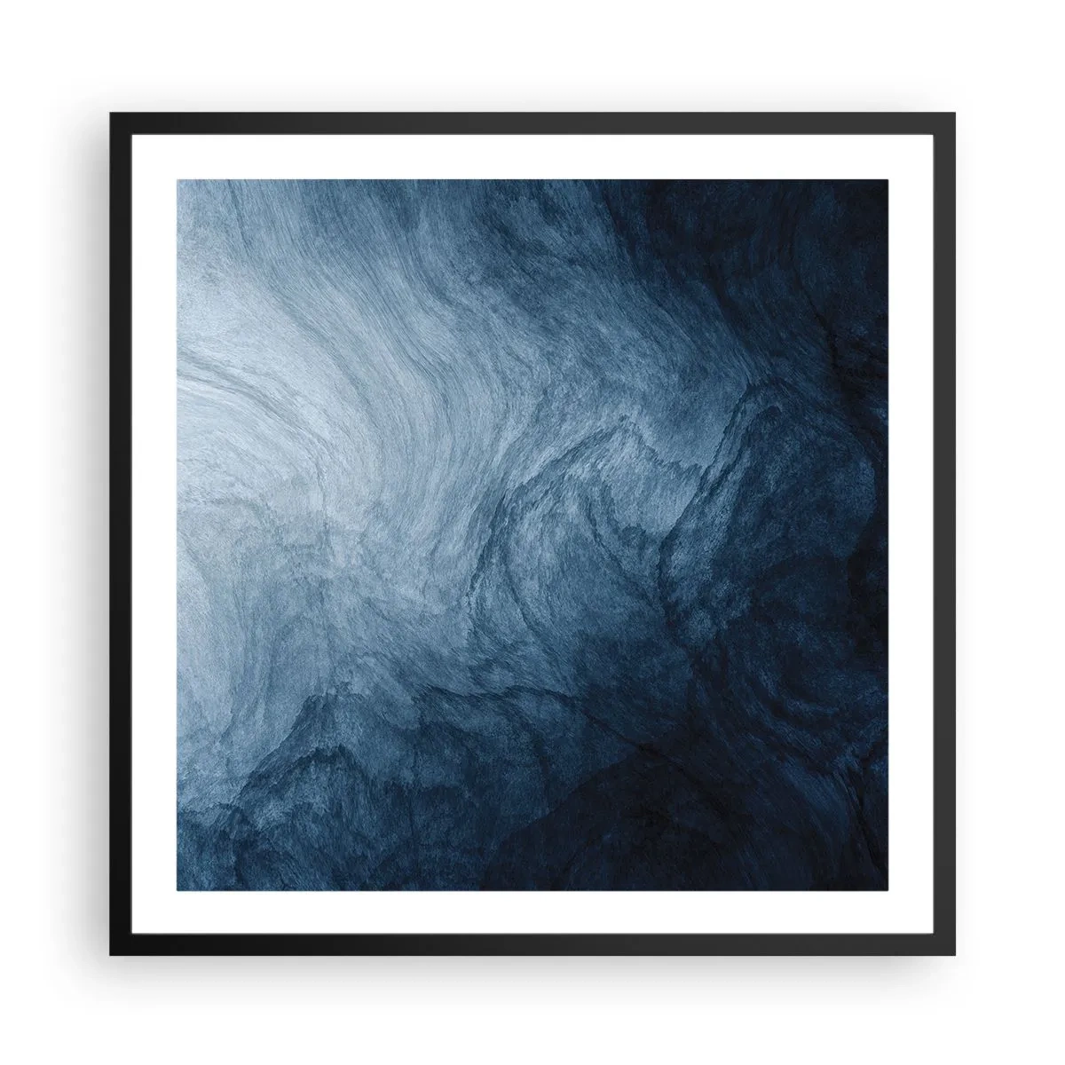 Póster en marco negro - En las profundidades - 60x60 cm