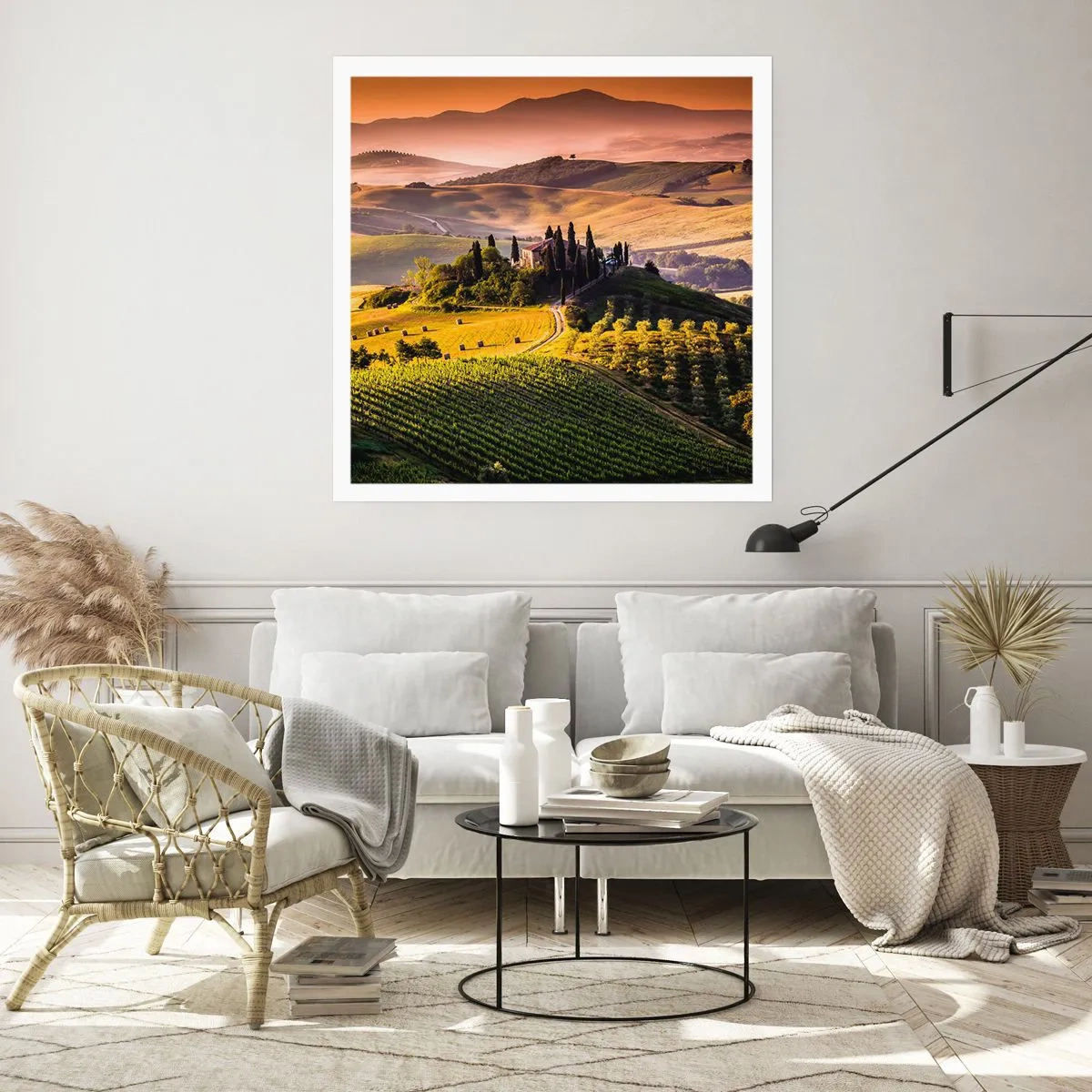 Póster - Paisaje toscano - 50x50 cm