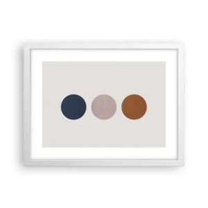 Póster en marco blanco - Símbolo de perfección - 40x30 cm