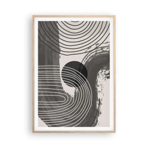 Póster en marco roble claro - La victoria del óvalo - 70x100 cm