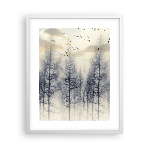 Póster en marco blanco - Espíritus del bosque - 40x50 cm