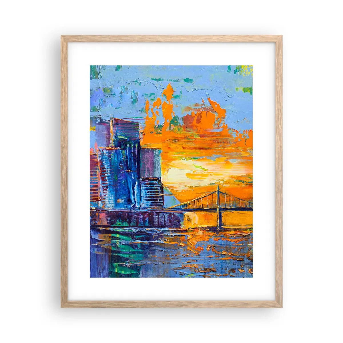 Póster en marco roble claro - Cultura y naturaleza - 40x50 cm