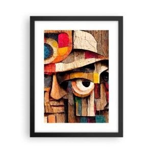 Póster en marco negro - Te veo... - 30x40 cm