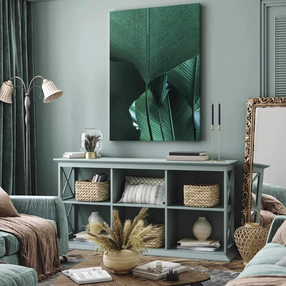 Cuadro sobre lienzo - Impresión de Imagen - De cara a la luz - 55x100 cm