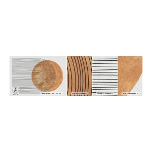 Muestra de fotomural autoadhesivo Deluxe Sticker - Una composición soleada - bohemia, Sol, Minimalismo - 100x30 cm