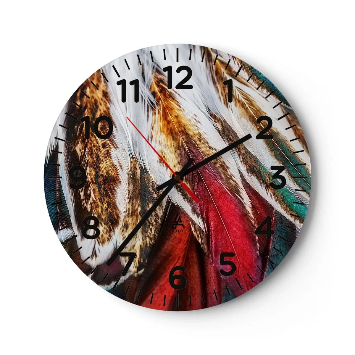 Reloj de pared - Reloj de vidrio - Los misterios del vuelo - 40x40 cm
