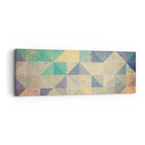 Cuadro sobre lienzo - Impresión de Imagen - República de los triángulos - 90x30 cm