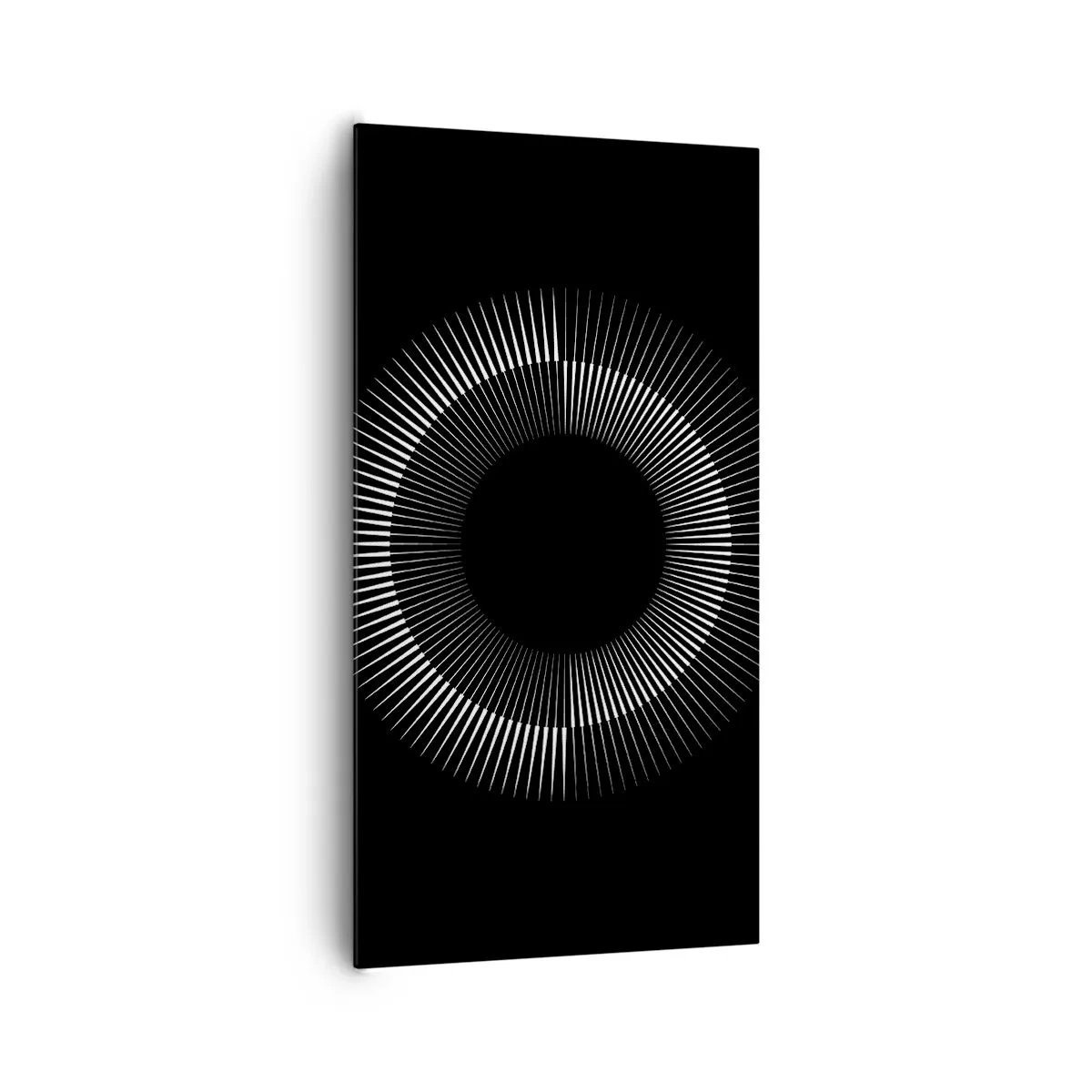 Cuadro sobre lienzo - Impresión de Imagen - Sol negro - 65x120 cm