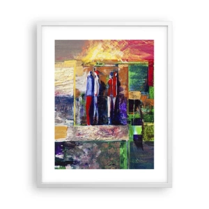 Póster en marco blanco - Relaciones y emociones - 40x50 cm