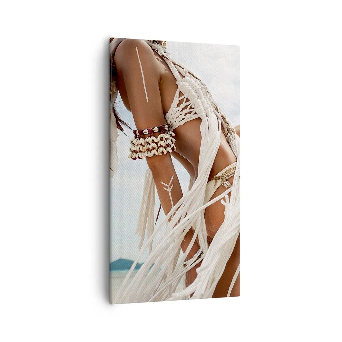 Cuadro sobre lienzo - Impresión de Imagen - Sacerdotisa del sol - 55x100 cm