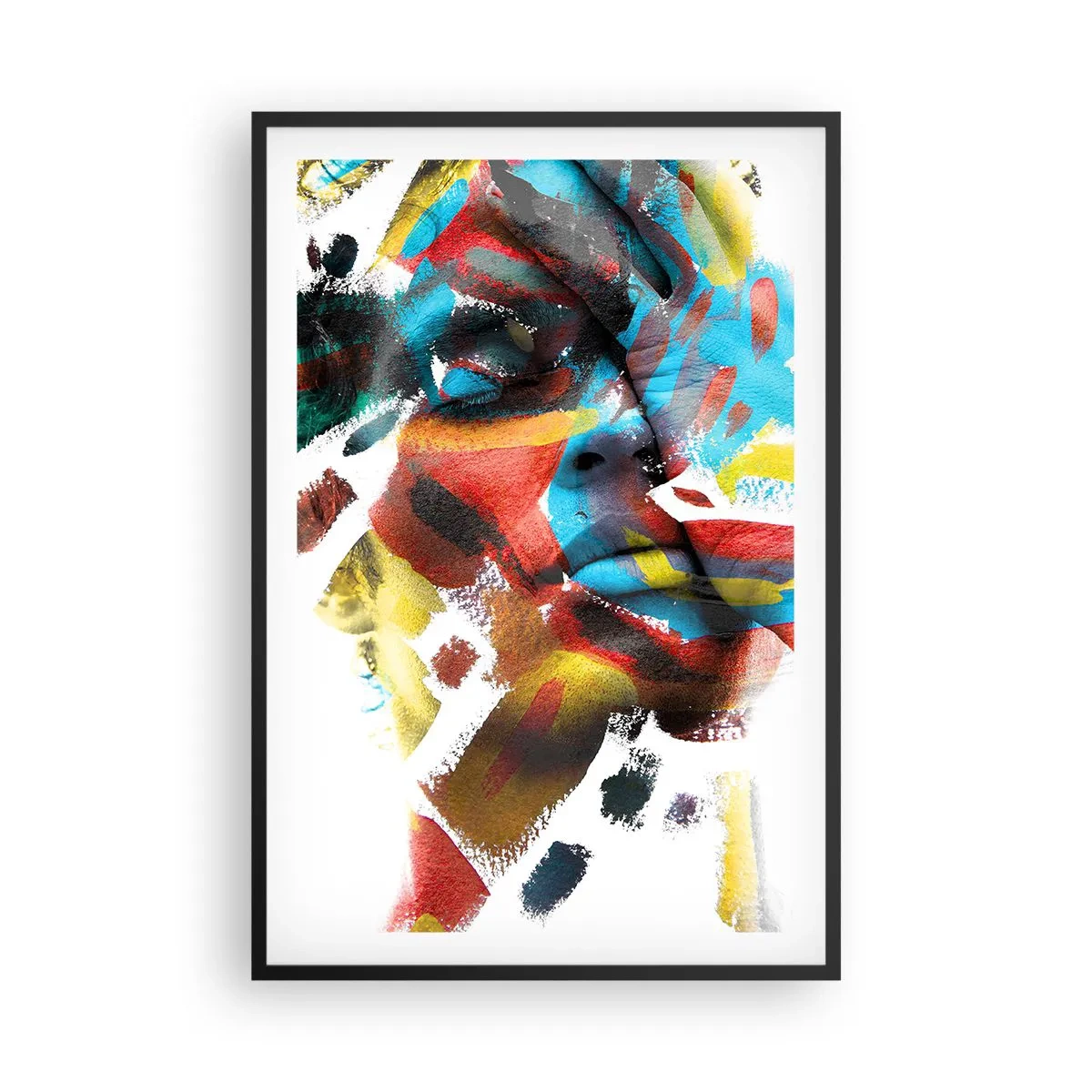 Póster en marco negro - Una personalidad colorida - 61x91 cm