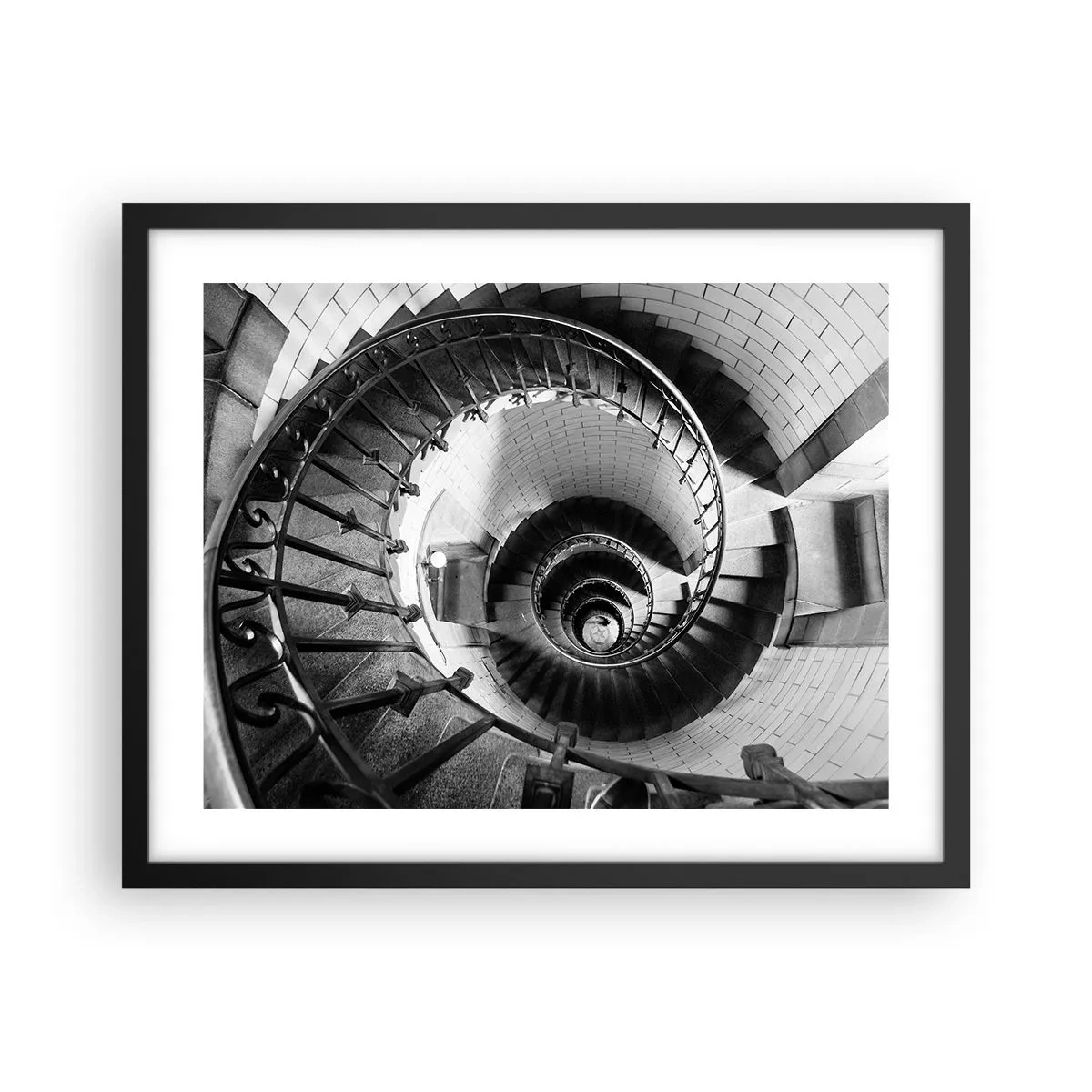 Póster en marco negro - Cada vez más alto - 50x40 cm