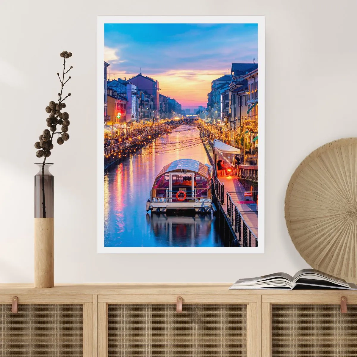 Póster - Una noche de luz y diversión - 40x50 cm