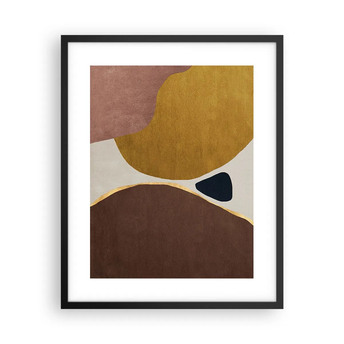 Póster en marco negro - Abstracción - un lugar en el espacio - 40x50 cm