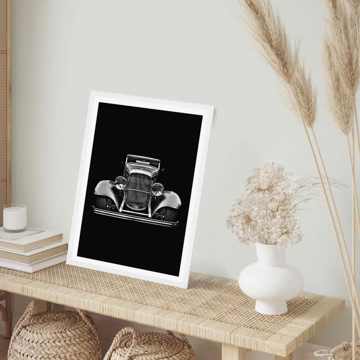 Póster en marco blanco - Un verdadero caballero - 40x50 cm