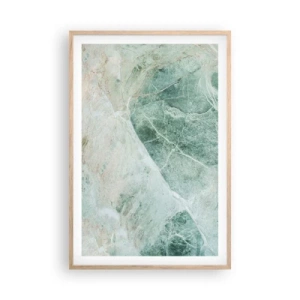Póster en marco roble claro - El noble frescor de la piedra - 61x91 cm