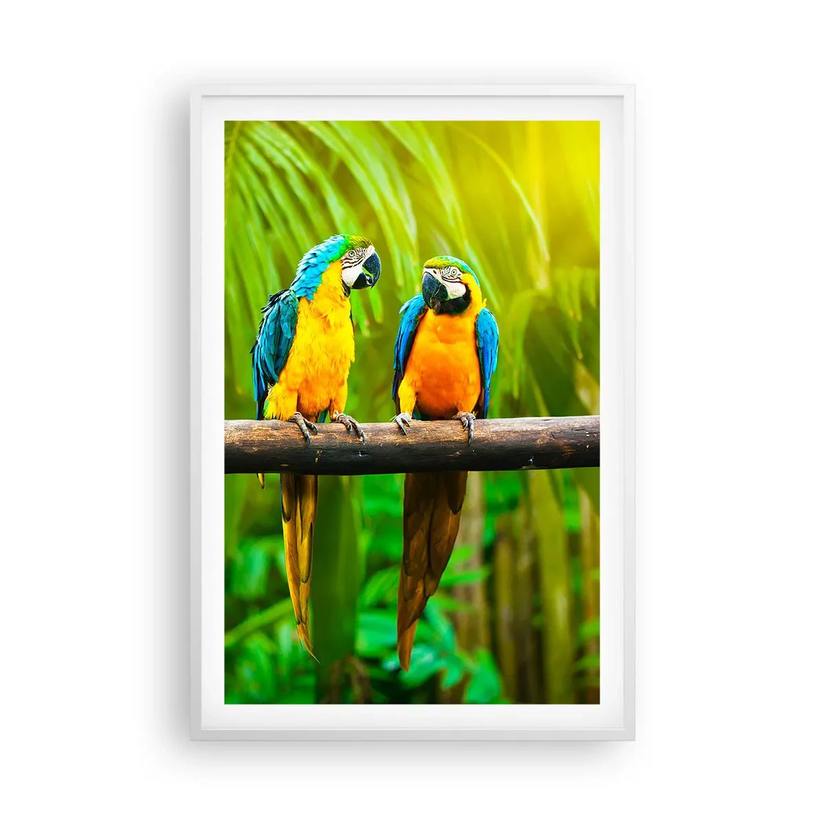 Póster en marco blanco - ¿Y has oído que ella...? - 61x91 cm