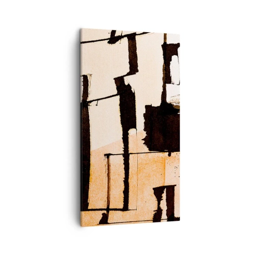 Cuadro sobre lienzo - Impresión de Imagen - Aun así hay orden - 45x80 cm