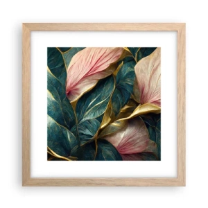 Póster en marco roble claro - Elegancia y estilo naturales - 30x30 cm