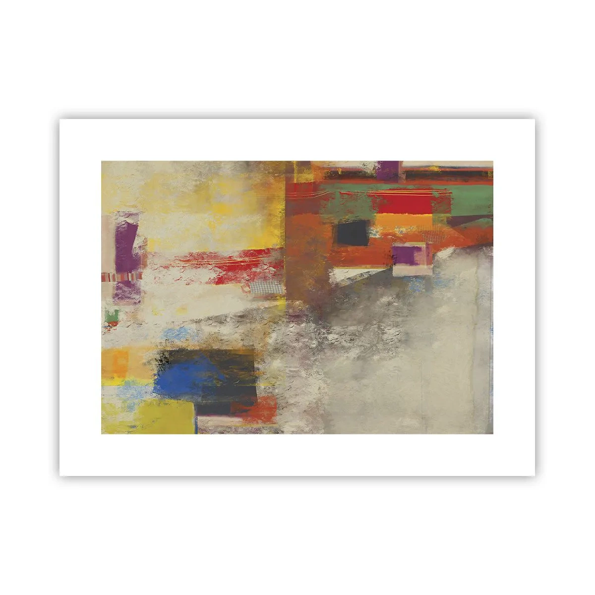 Póster - Geometría de color - 40x30 cm