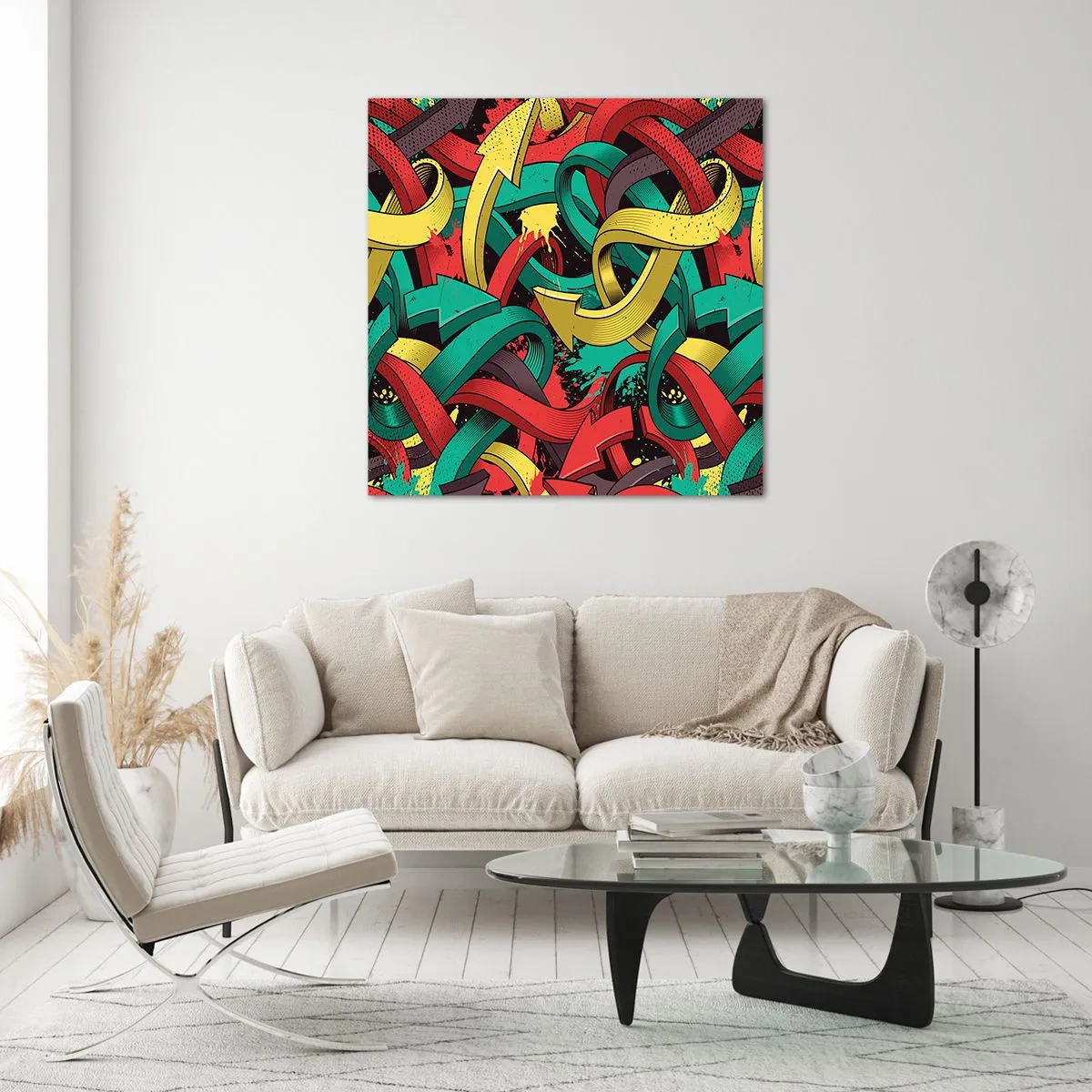 Cuadro sobre vidrio - Impresiones sobre Vidrio - ¿Qué camino tomar? - 70x70 cm