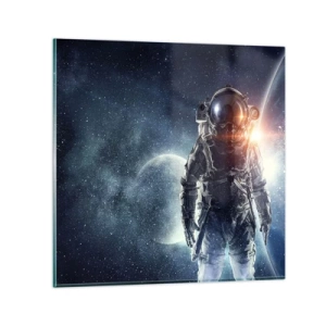 Cuadro sobre vidrio - Impresiones sobre Vidrio - Una aventura cósmica - 70x70 cm
