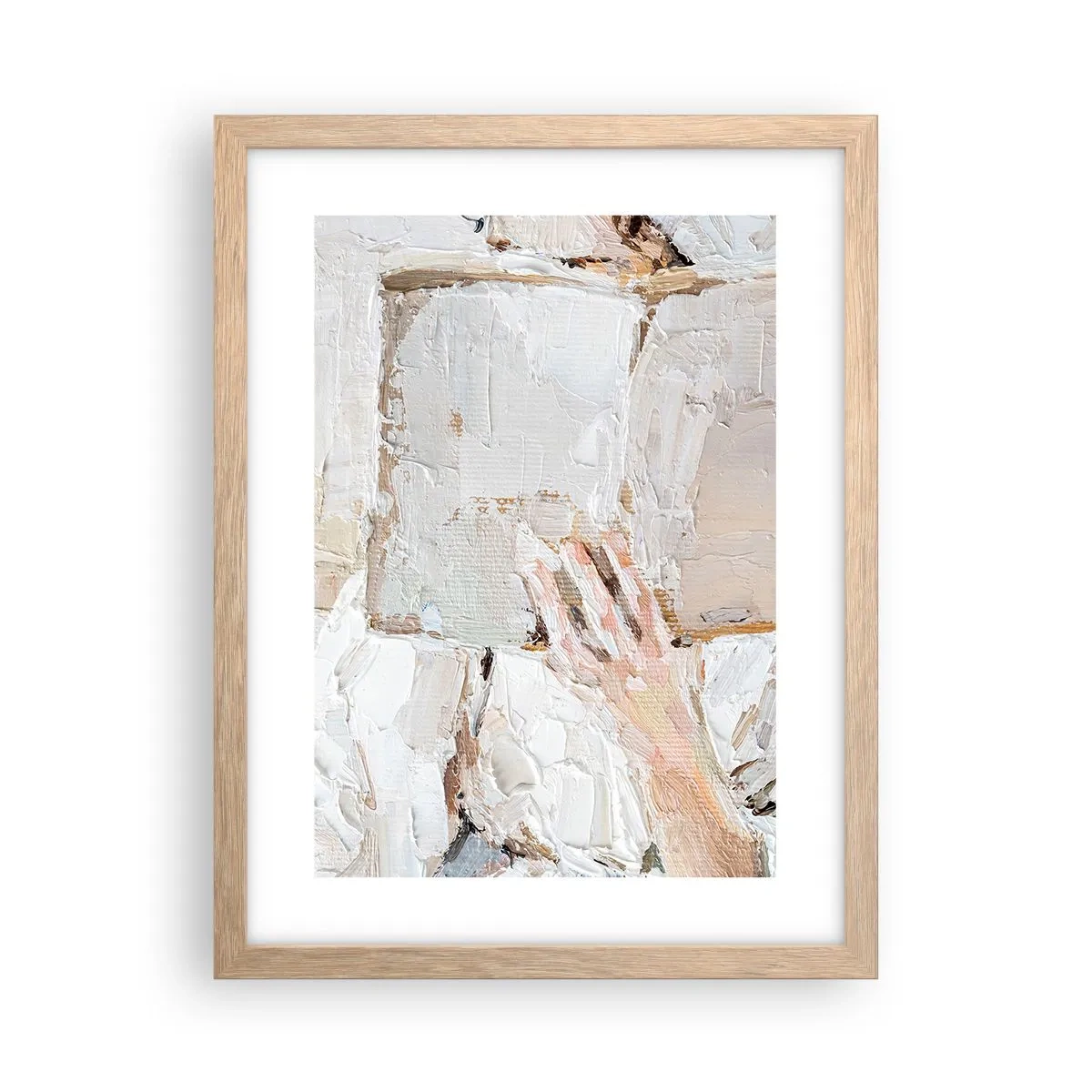 Póster en marco roble claro - En otro mundo - 30x40 cm