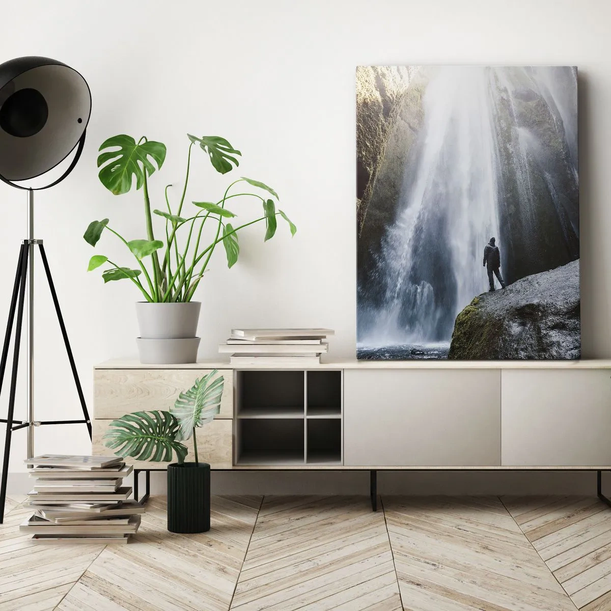 Cuadro sobre lienzo - Impresión de Imagen - Impresionante vista - 45x80 cm