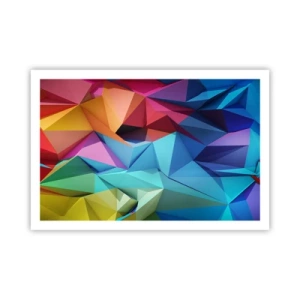 Póster - Origami arco iris - 91x61 cm