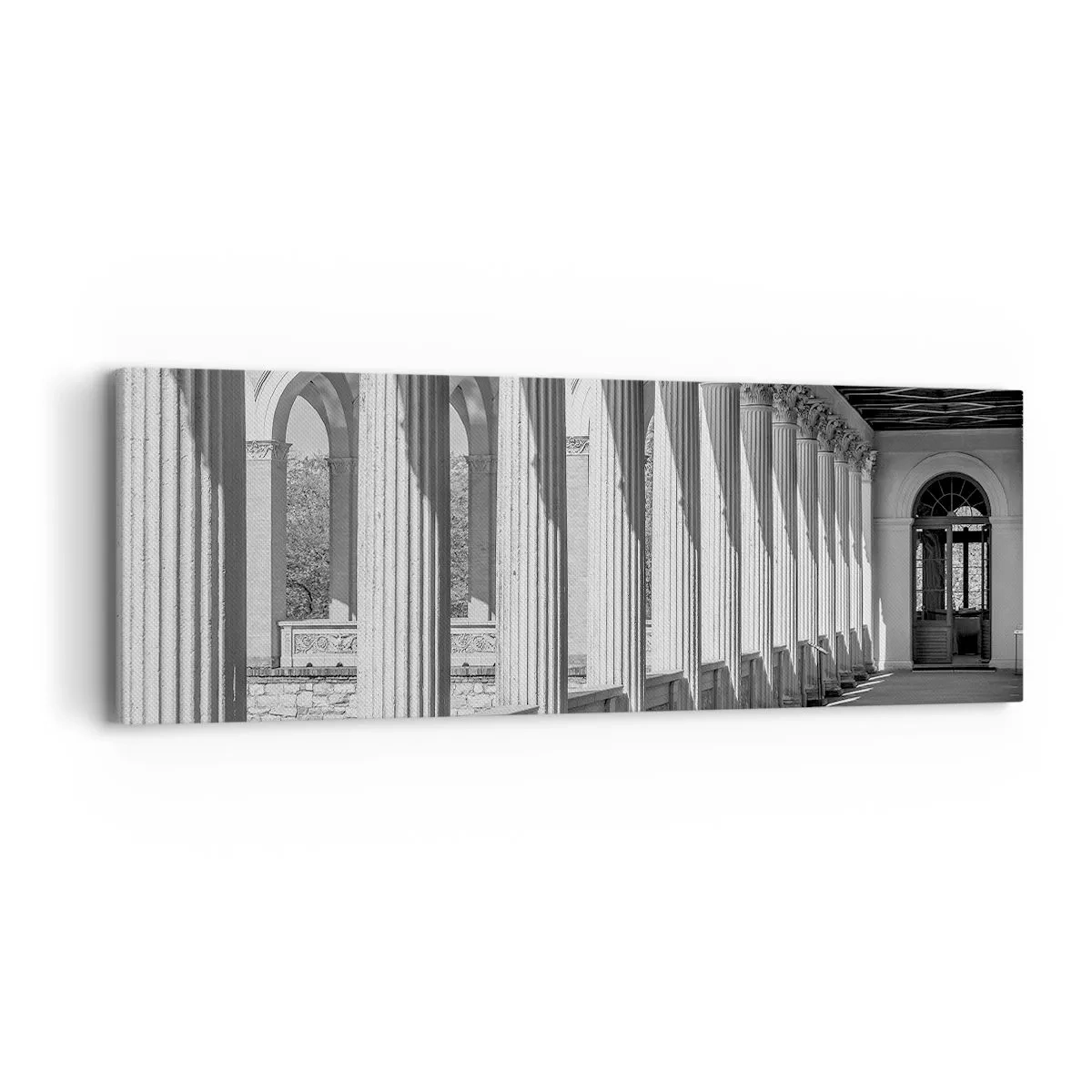 Cuadro sobre lienzo - Impresión de Imagen - Galería soleada - 90x30 cm