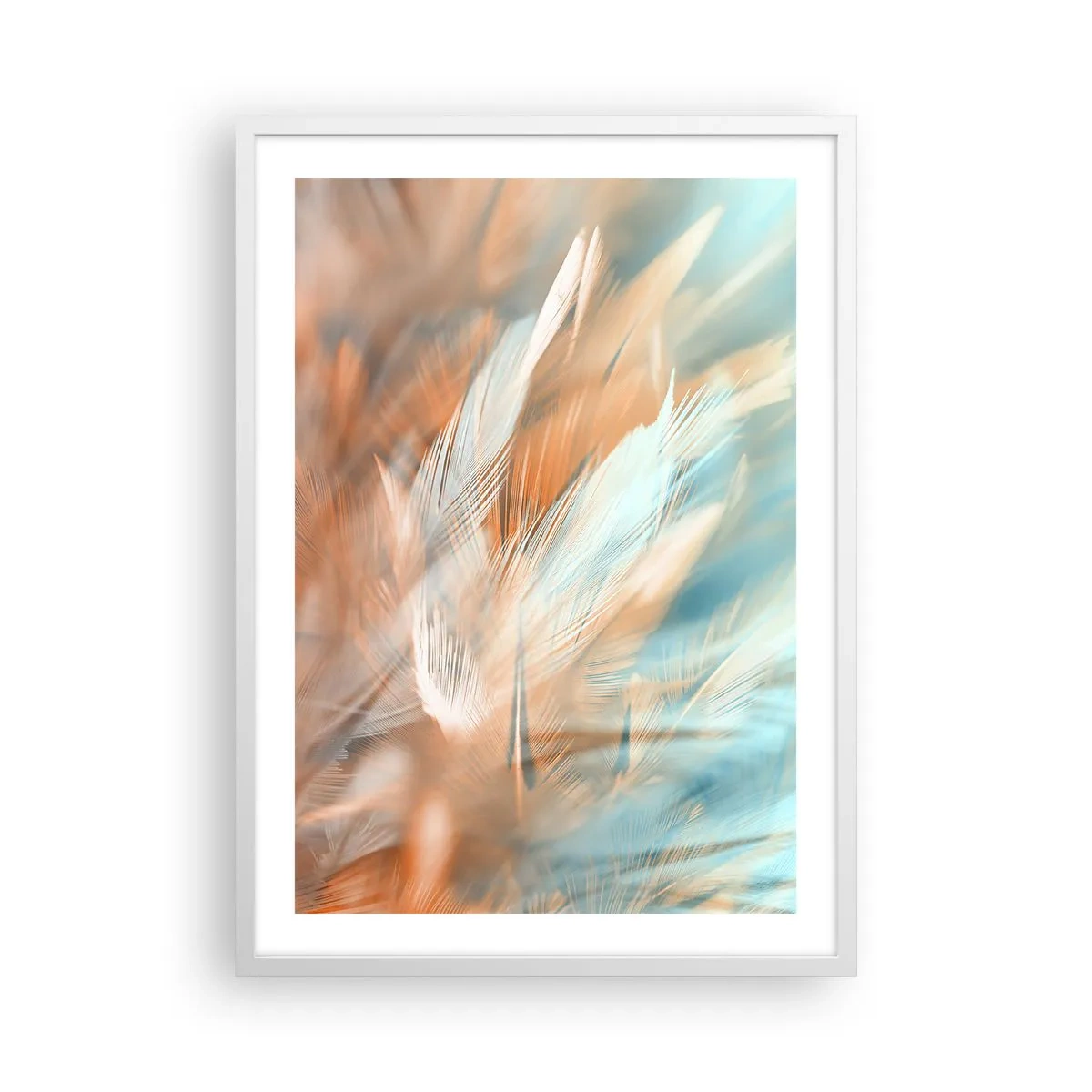 Póster en marco blanco - En la tierra de la suavidad - 50x70 cm