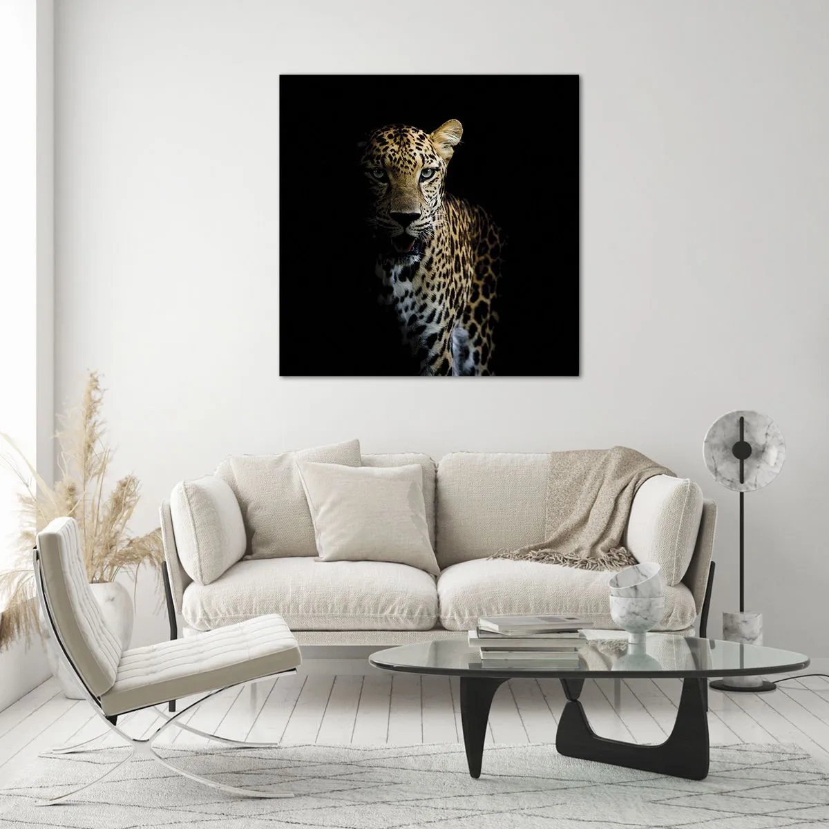 Cuadro sobre vidrio - Impresiones sobre Vidrio - Belleza oscura - 70x70 cm