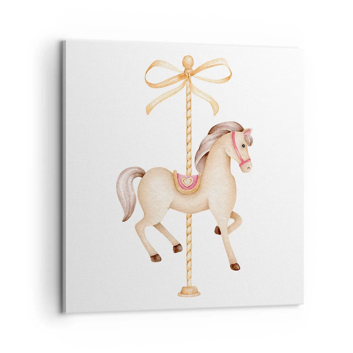 Cuadro sobre lienzo - Impresión de Imagen - Al trote grácil - 60x60 cm