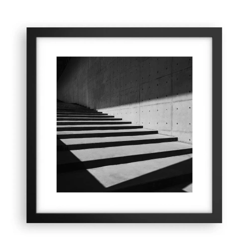 Póster en marco negro - La cruda belleza del modernismo - 30x30 cm