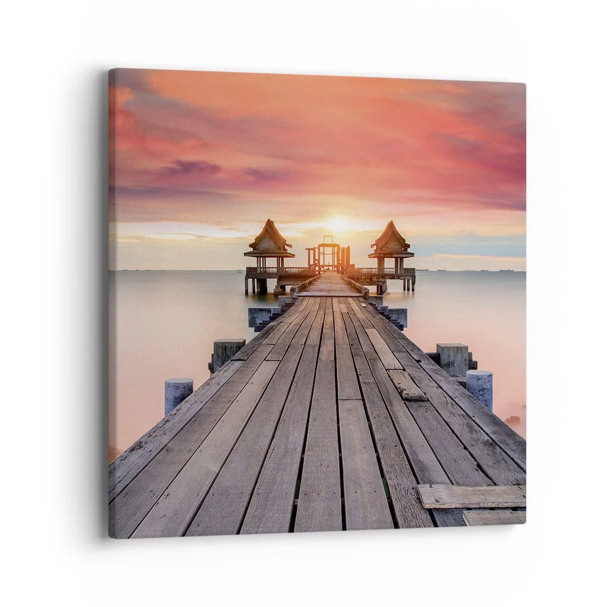 Cuadro sobre lienzo - Impresión de Imagen - De este a oeste - 40x40 cm