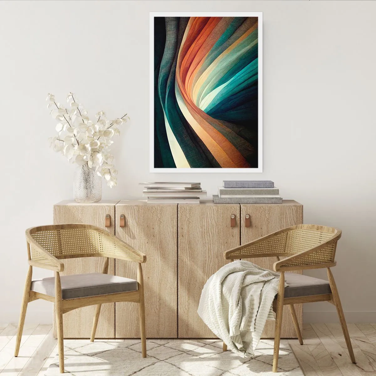 Póster - Tejido de colores - 40x50 cm