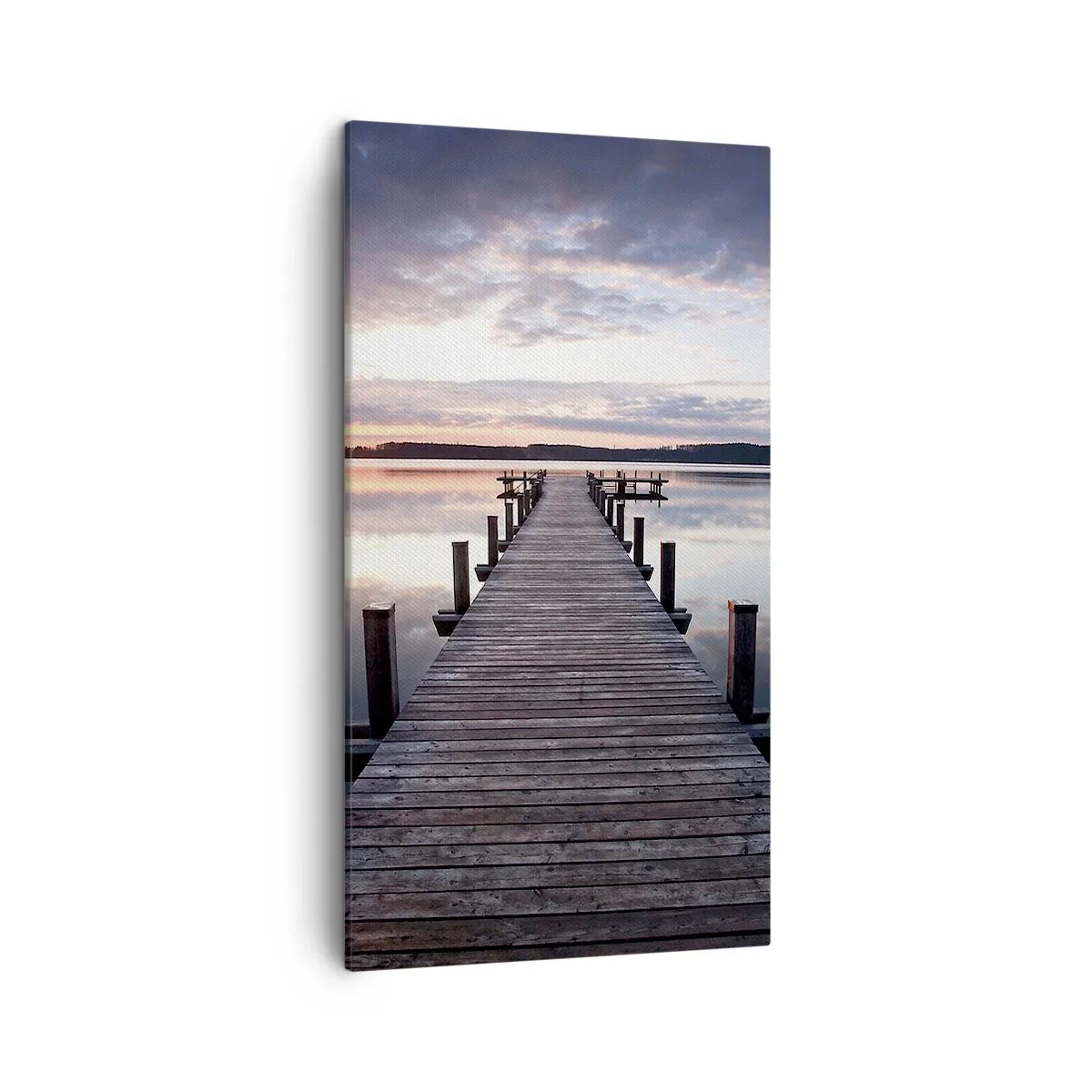 Cuadro sobre lienzo - Impresión de Imagen - Frontera silenciosa del día y la noche - 45x80 cm