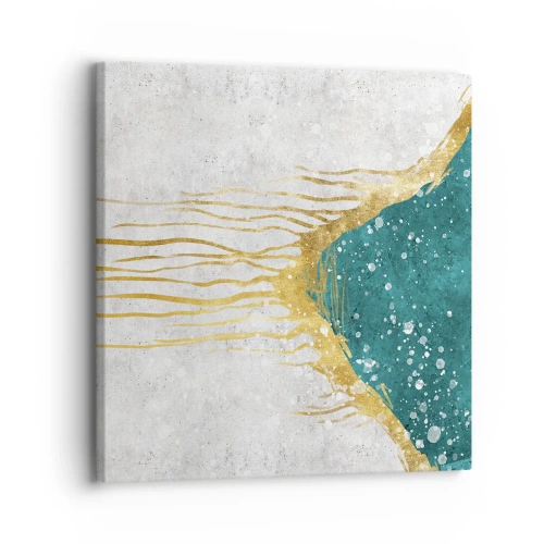 Cuadro sobre lienzo - Impresión de Imagen - Marea dorada - 30x30 cm