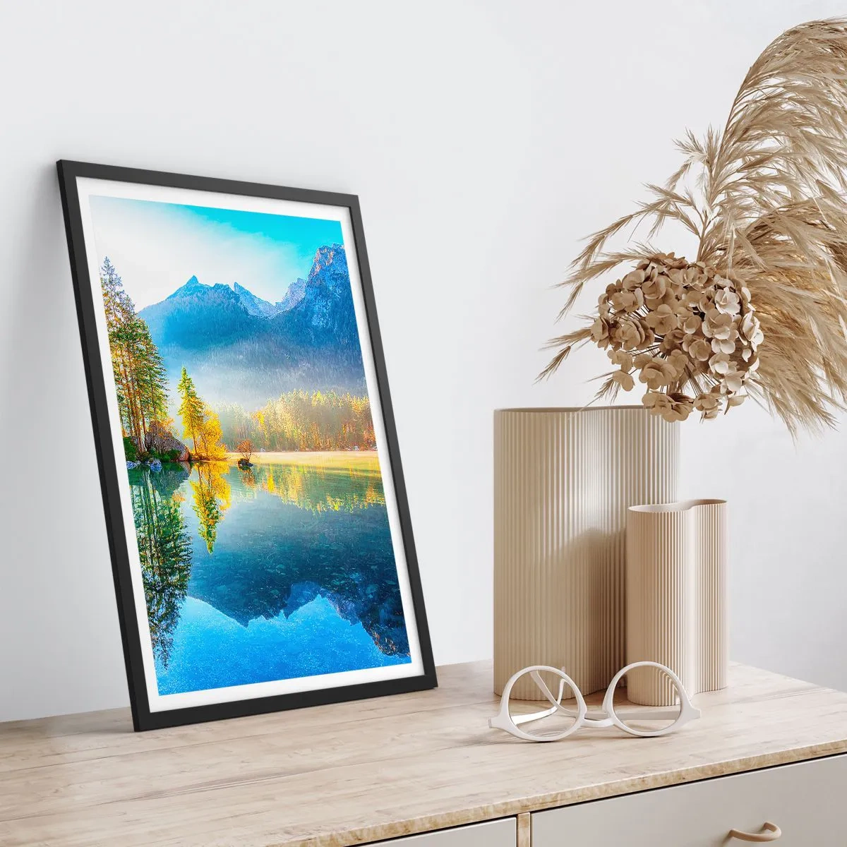 Póster en marco negro - Majestuosidad y dulzura - 70x100 cm
