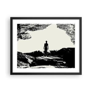 Póster en marco negro - Una nueva mirada - 50x40 cm