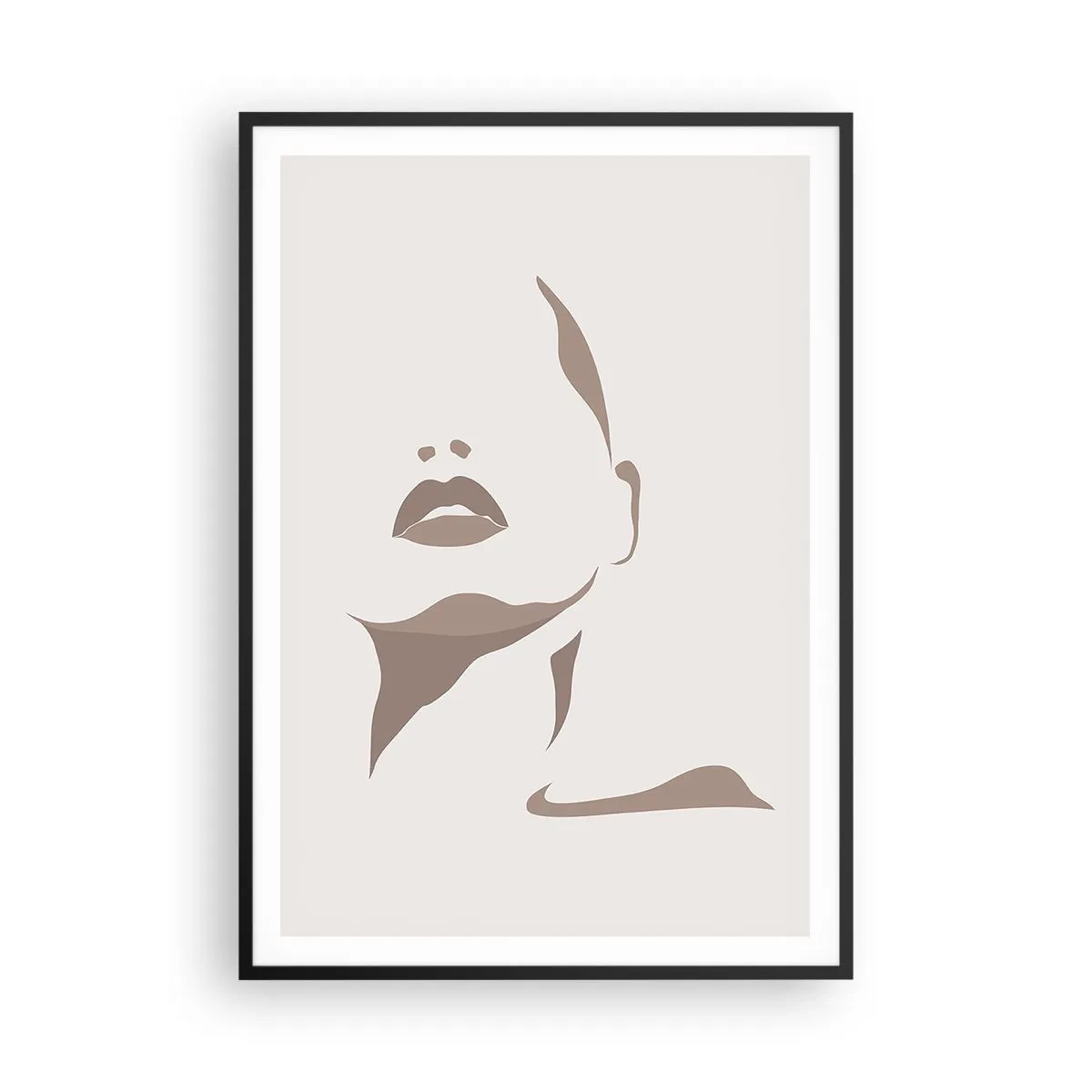 Póster en marco negro - Creación a partir de la luz y la sombra - 70x100 cm