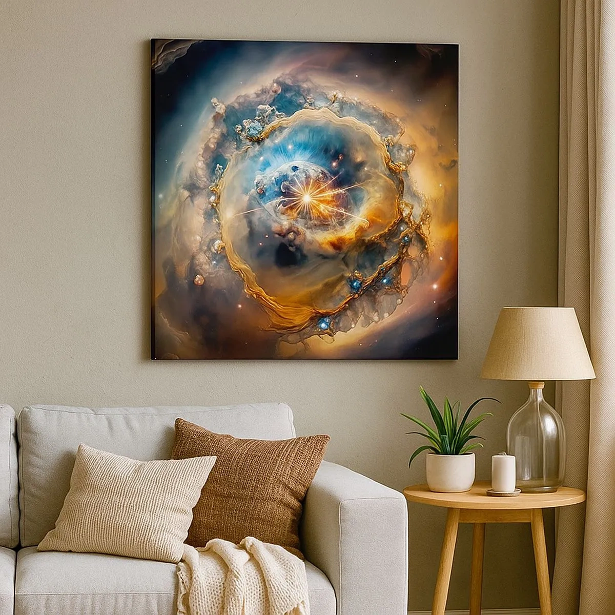 Cuadro sobre lienzo - Impresión de Imagen - El inicio de todo - 30x30 cm