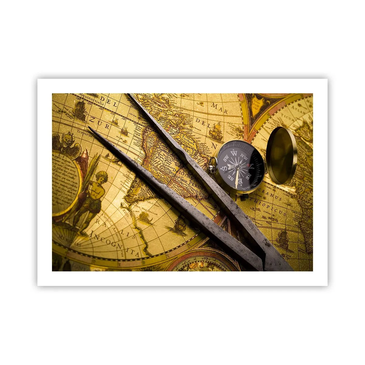 Póster - ¿Dónde están los tesoros? - 70x50 cm