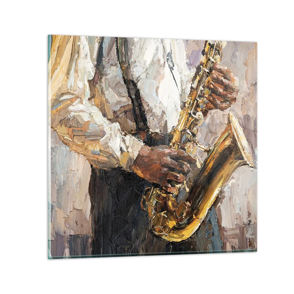 Cuadro sobre vidrio - Impresiones sobre Vidrio - Llegó el momento del solo - 70x70 cm