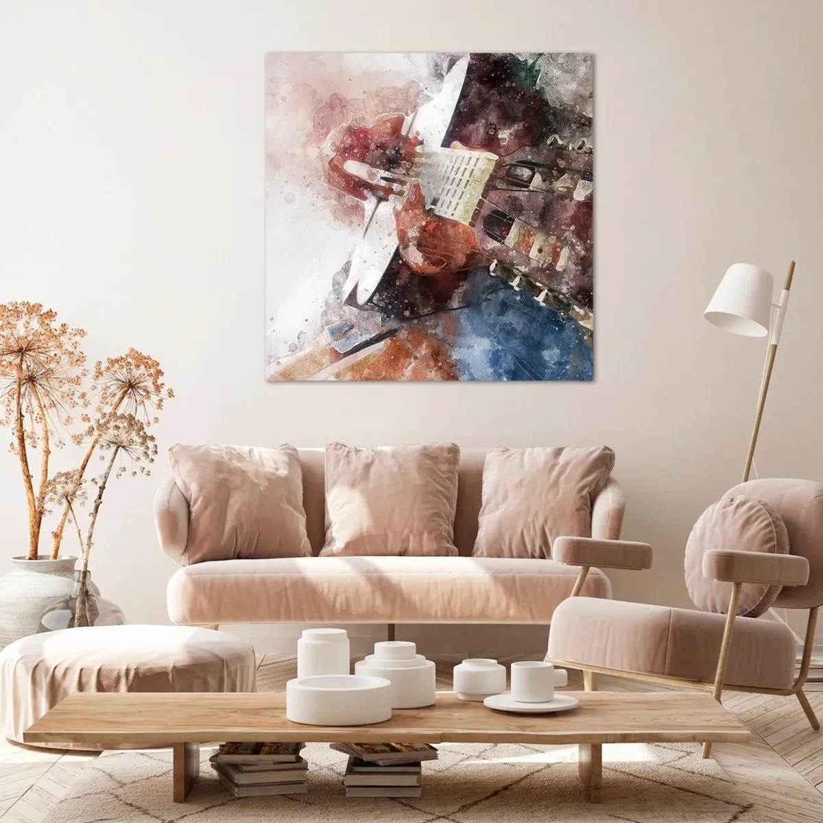 Cuadro sobre lienzo - Impresión de Imagen - ¿Y qué opinas? - 50x50 cm