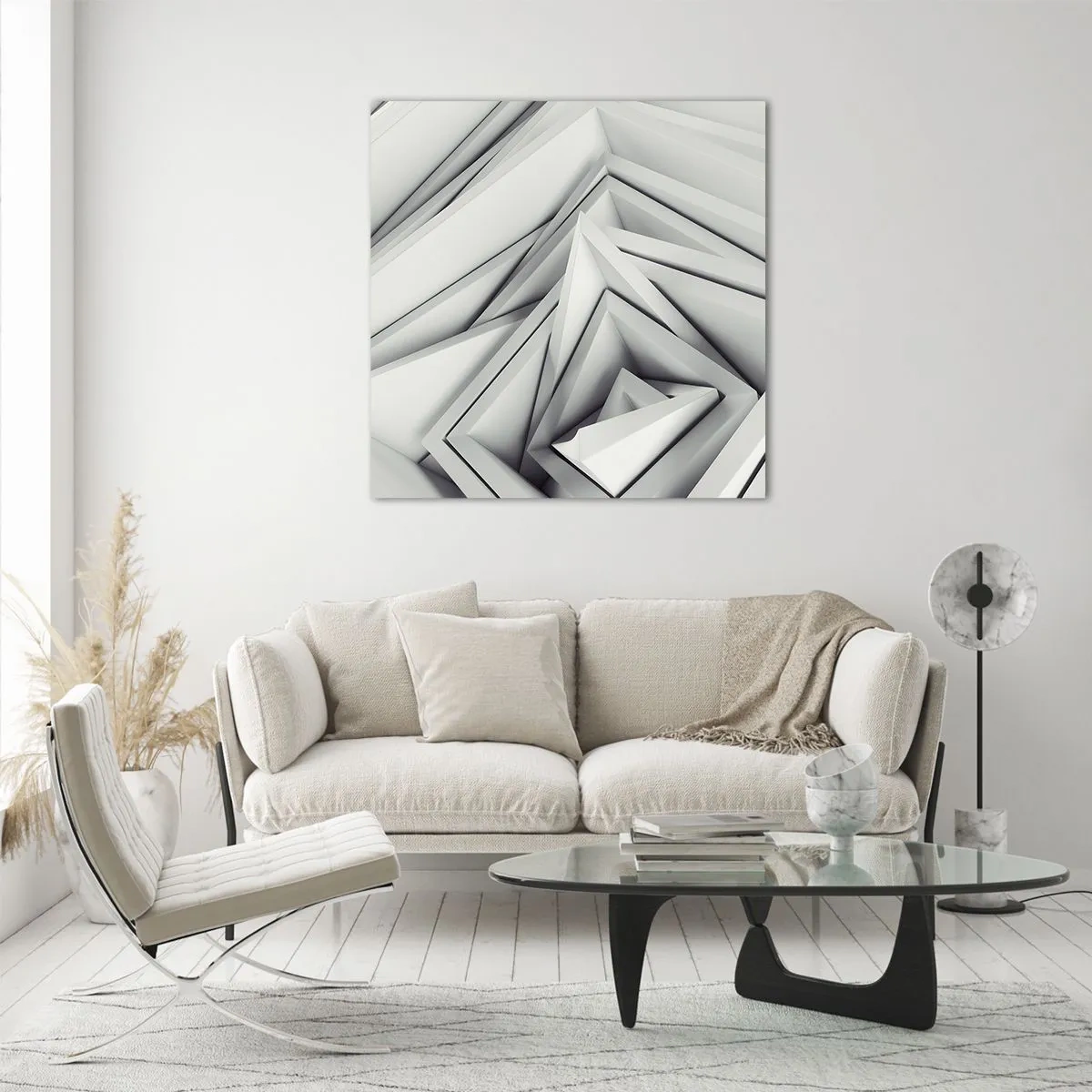 Cuadro sobre vidrio - Impresiones sobre Vidrio - Ángulos afilados - 50x50 cm