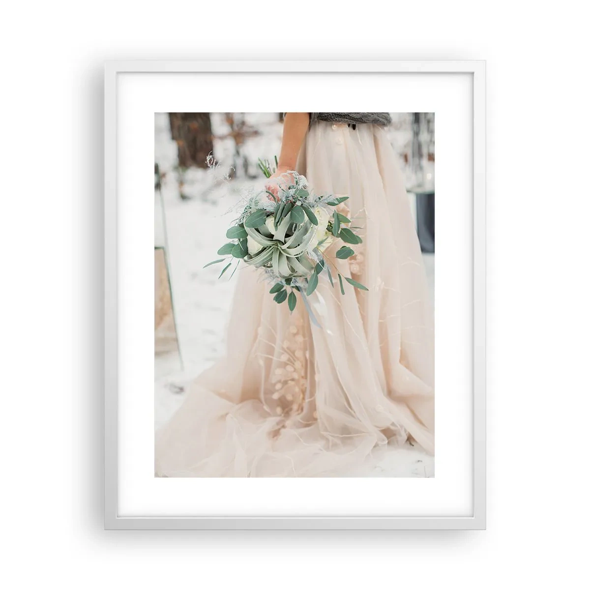 Póster en marco blanco - Y vivieron felices para siempre - 40x50 cm