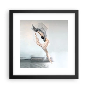 Póster en marco negro - En el arrebato de la danza - 30x30 cm