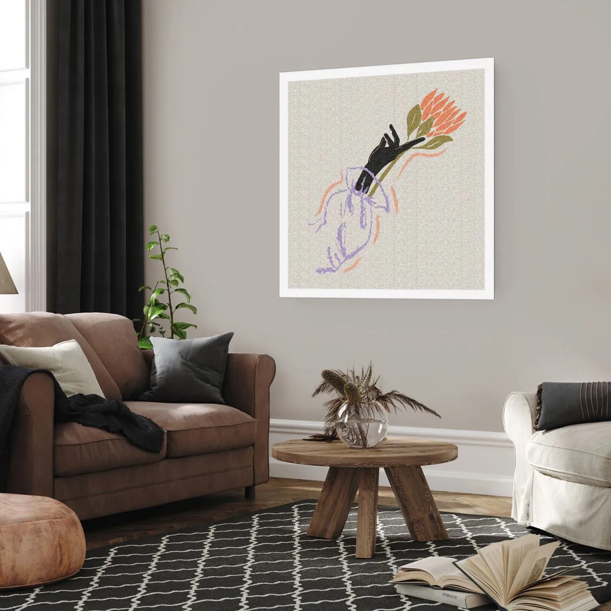 Póster - Un toque fraternal - 40x40 cm